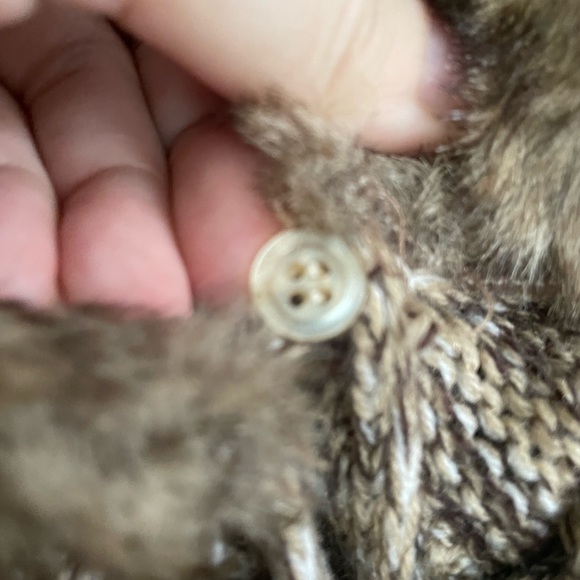 Faux Fur Sweater Vest with matching belt - Picture 4 of 4